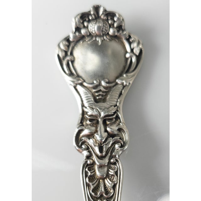Late 19th Century Devil or Jester Face Decorated Sterling Silver Dinner Forks - Set of 6 For Sale In New York - Image 6 of 11