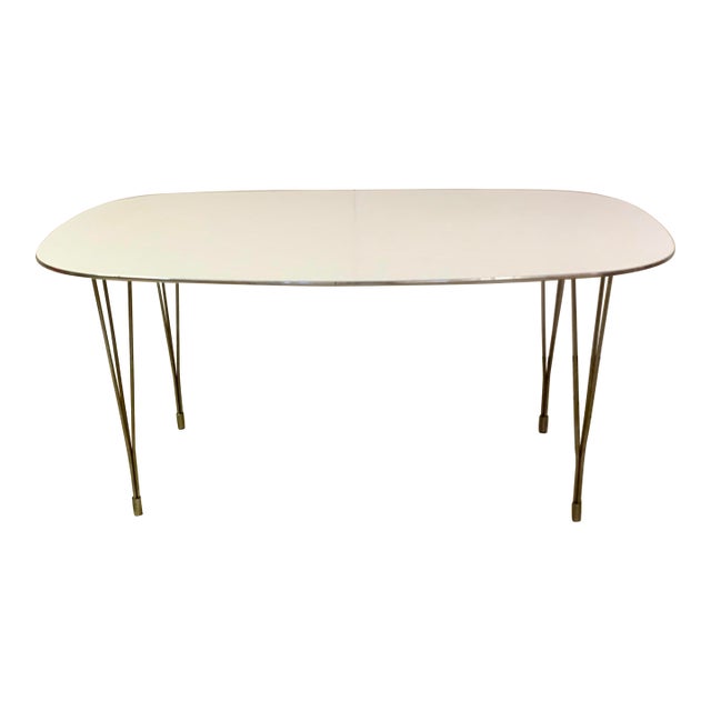 1970s Super Elliptical Dining Table in the Style of Fritz Hansen For Sale