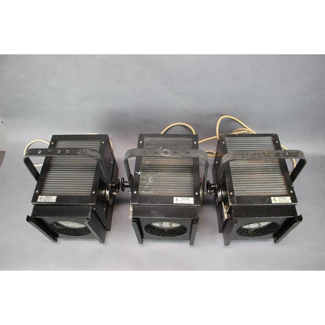 Industrial Vintage Czech Theater Spotlights by Divadelni Technika, Prague, 1990, Set of 3 For Sale - Image 3 of 18