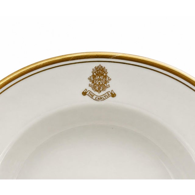 Mid-Century Modern Vintage the Carlyle Hotel Nyc White Soup Bowl 9"d For Sale - Image 3 of 9