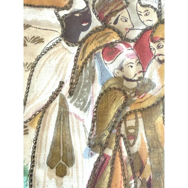 Framed Pair Persian Mughal Quilted Textiles For Sale In Miami - Image 6 of 12
