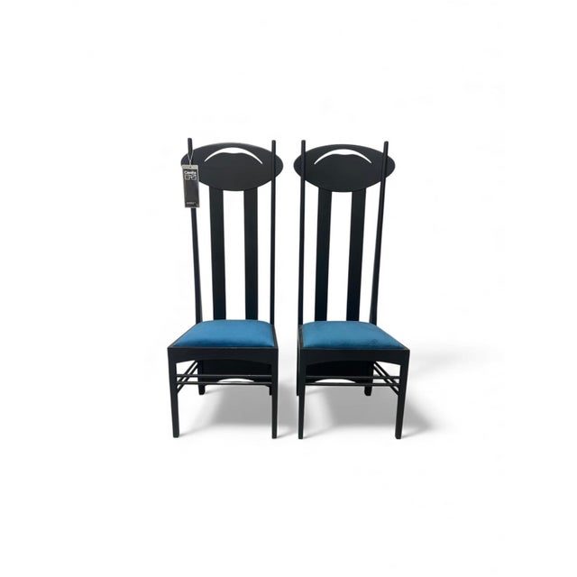 Argyle Chairs by C.R. Mackintosh for Cassina, 1970s, Set of 2 For Sale - Image 12 of 12