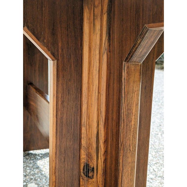 Italian Fratino Dining Table in Wood and Brass, 1950s For Sale - Image 4 of 8