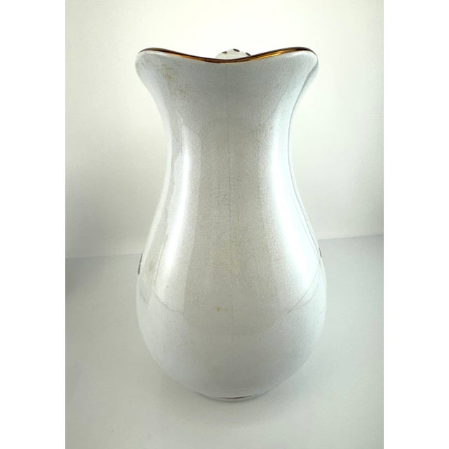 Ceramic Antique English Ironstone Pitchers Set of 2 Wedgwood & Co and Anthony Shaw For Sale - Image 7 of 17