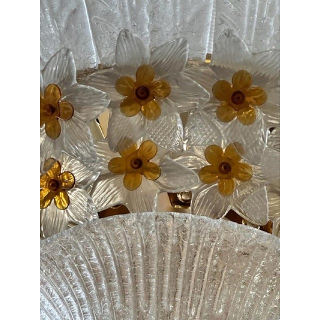 Large Murano Rose Window Chandelier, 1960s For Sale - Image 11 of 13