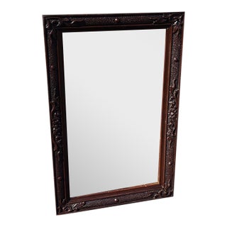 19th Century American Walnut Victorian Nice Handcrafted Hallway Mirror For Sale