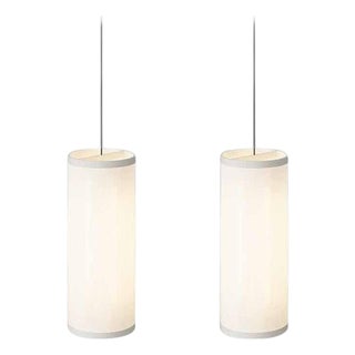 Isol Suspension Lamps in Cream by David Thulstrup for Astep, Set of 2 For Sale