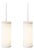 Isol Suspension Lamps in Cream by David Thulstrup for Astep, Set of 2 For Sale