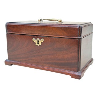 George II Mahogany Tea Caddy, 1730s For Sale