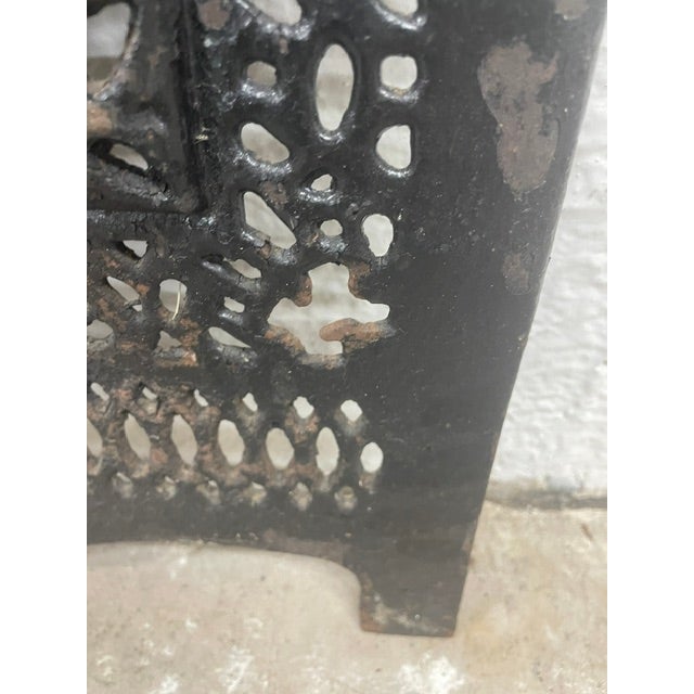 Rescued from a historic property in the New Orleans French Quarter, this authentic 19th-century cast iron fireplace summer...