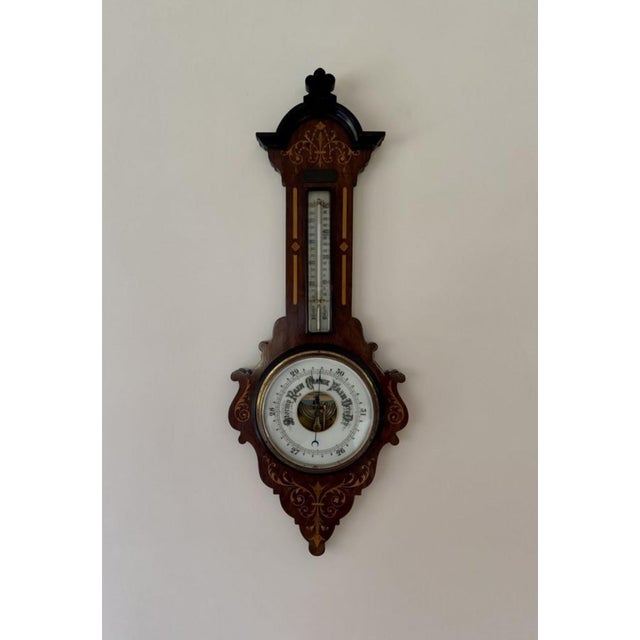 Metal Edwardian Banjo Barometer, 1900s For Sale - Image 7 of 7