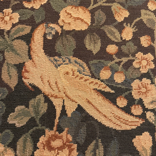 Green Large Vintage 5x8 Verdure & Millefleurs Tapestry For Sale - Image 8 of 11
