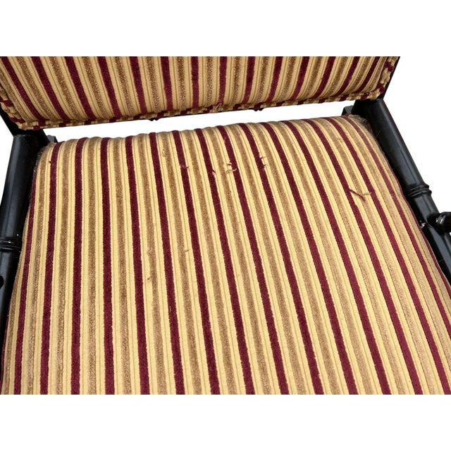 Mid 20th Century Set 4 Faux Bamboo Armchairs For Sale - Image 14 of 18