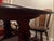 1970s 1970s Ethan Allen Old Tavern Antiqued Pine Trestle Dining 5' Table With 6 Original Matching Chairs For Sale - Image 5 of 7