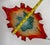 1960s Mid-Century Italian Murano Sommerso Art Glass Splash Bowl Centerpiece For Sale - Image 10 of 11
