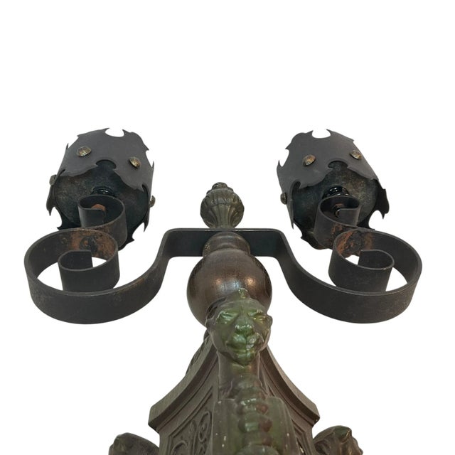 Mid-20th Century Gothic Spanish Revival Cande Holder For Sale - Image 6 of 13