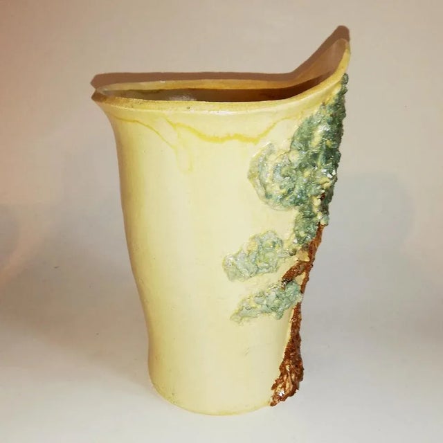Mid-Century Italian Ceramic Vase by R. L. For Sale - Image 6 of 7