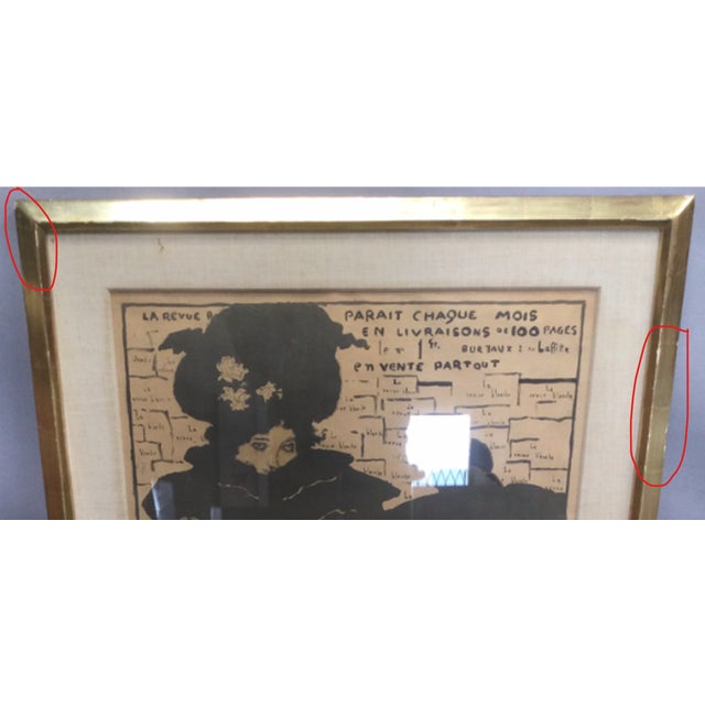 Late 20th Century La Revue Blanche Framed Poster For Sale - Image 4 of 4
