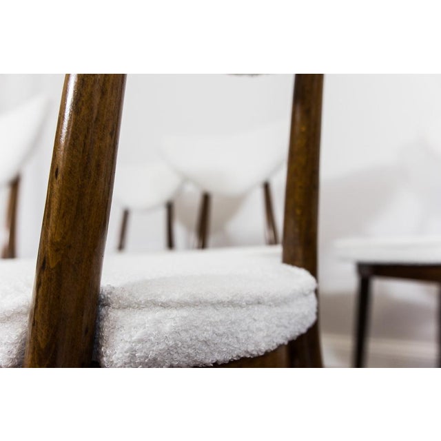 Model No. 124 Chairs attributed to Helena & Jerzy Kurmanowicz, Poland, 1960s, Set of 6, in Restored conditions. Designed...