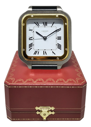 Santos Pendulette Alarm Clock by Cartier, Swiss, 1980s