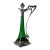 1910s Art Nouveau WMF Claret Jug and Stopper With Green Glass Liner For Sale