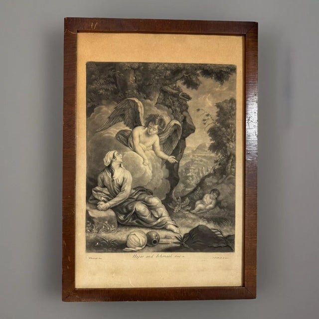 This listing is for a 17th Century engraving. The engraving is by Thomas Pembroke and it is titled, "Hagar & Ishmael."...