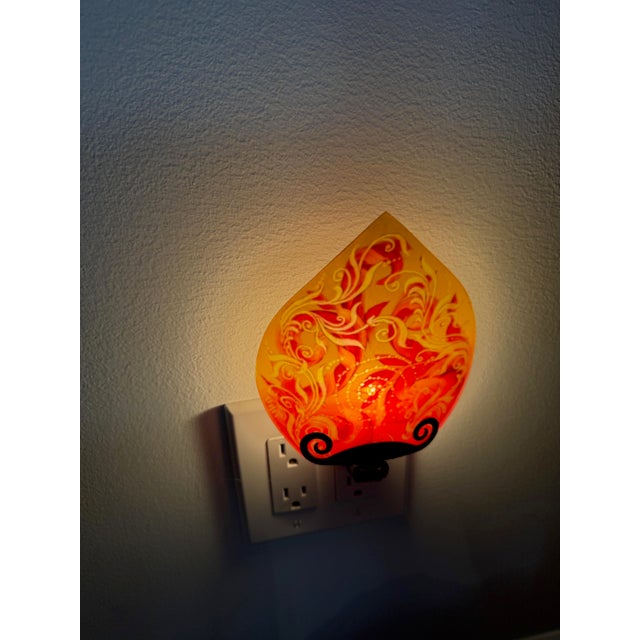 Abstract Ulla Darni Signed. Night Light " Swing" For Sale - Image 3 of 13