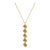 Citrine Geometric Bar Necklace | November Birthstone Layering Necklace | Modern Statement Gemstone Necklace For Sale