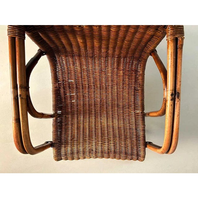 Brown Rattan Lounge Chair by Erich Dieckmann, 1930s For Sale - Image 8 of 13