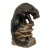 Vintage Black Panther Prowling on Rock Statue For Sale