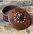 Vintage Round Wood Inlay Trinket Box For Sale - Image 11 of 15