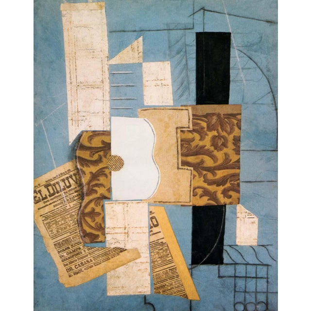 Artist: Pablo Picasso Title: Guitar Medium: Giclee Marks: L.E numbered Paper size: watercolor paper 19 x 13 inch Printed:...
