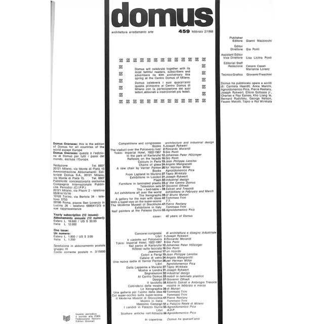 Domus Architettura, Arredamento Arte: 459 - Febbraio 1968 For Sale - Image 11 of 16