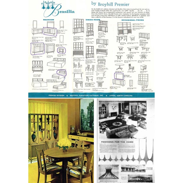 Set of 6 Broyhill Premier 'Brasilia' Model #6140 Dining Chairs, 1960s, Signed For Sale - Image 17 of 17