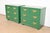 Mid-Century Modern Henredon Mid-Century Hollywood Regency Chinoiserie Green Lacquered Bedside Chests, Newly Refinished For Sale - Image 3 of 14
