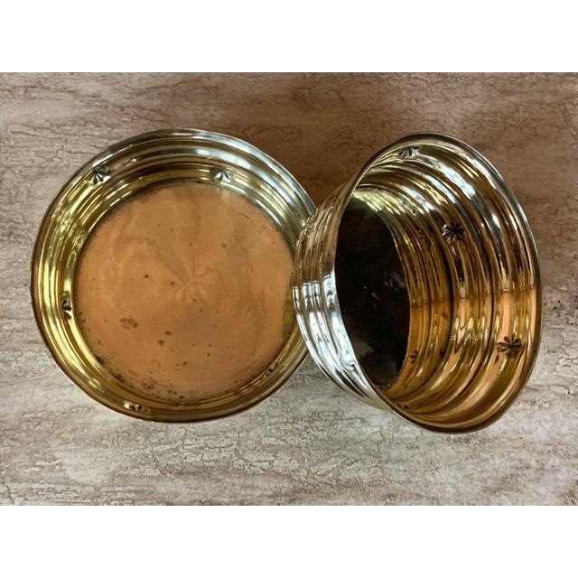 Metal Pair of Wiener Werkstatte Brass Bowls by Dagobert Peche For Sale - Image 7 of 13