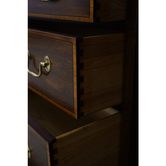 Henkel Harris Model 2365 Mahogany London Breakfront For Sale In Philadelphia - Image 6 of 18