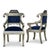 Mid-Century Anglo-Indian Klismos Style Metal Clad Chairs W/ Lions & Velvet - Pair For Sale - Image 11 of 11
