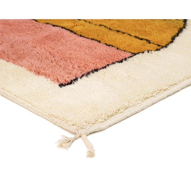 Early 21st Century Hand-Knotted Wool Rug by Azele Studio For Sale - Image 5 of 12