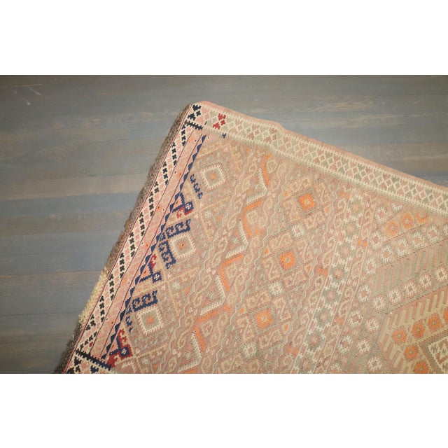 Mid 20th Century Zabihi Collection Turkish Kilim Runner - 3' x 13'4" For Sale In New York - Image 6 of 12