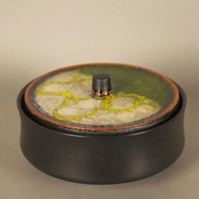 1960s Vintage Ceramic Lidded Box by Glatzle for Karlsruher Majolika, 1960s For Sale - Image 5 of 6