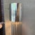 Sonneman Lighting Mid 20th Century Small Modernist Aluminum Cylinder Reed Table Lamp For Sale - Image 4 of 8