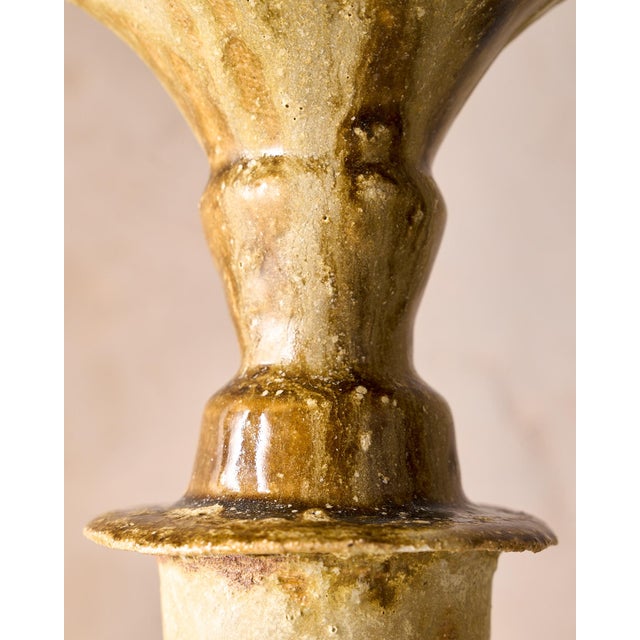 Off-white Handmade Mediterranean "Fig Vase 7" Glazed Stoneware by Canoa Lab for TRNK From Deriva Y Trampa Series For Sale - Image 8 of 10