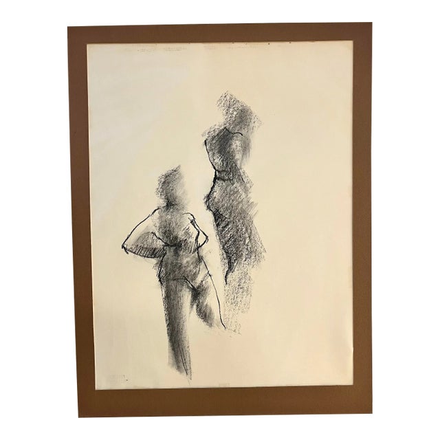 Late 20th Century Original Nicholas Barbieri Figurative Charcoal