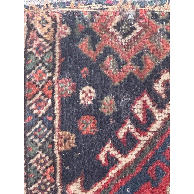 Small Antique Qashqai Fragment Rug, 1890s For Sale - Image 6 of 18