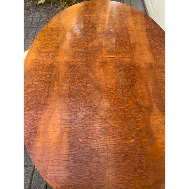 Oval Coffee Table in Yew, 1900s For Sale - Image 12 of 15