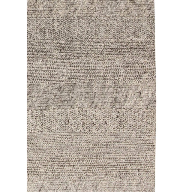 Contemporary Heathered Stone Flat-Weave Wool Rug by Doris Leslie Blau For Sale In New York - Image 6 of 8