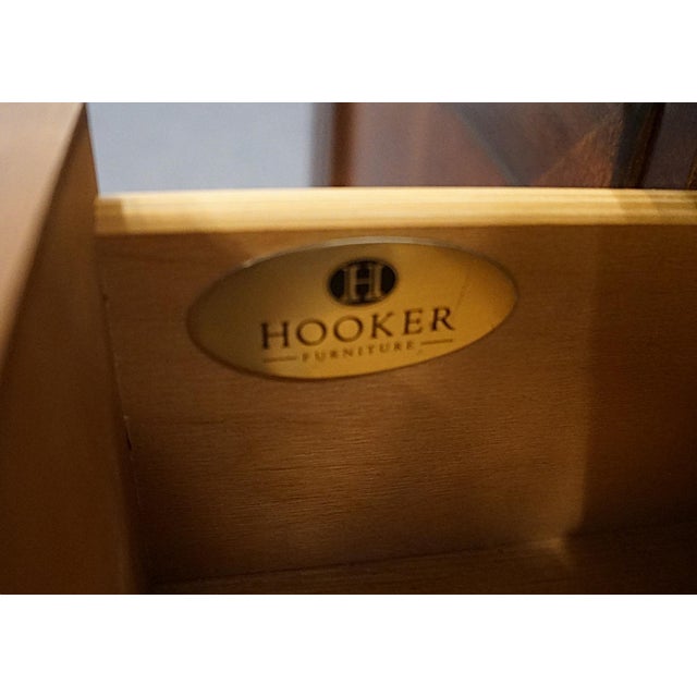 Late 20th Century Hooker Furniture Solid Cherry Contemporary Traditional Style 61" Entertainment Center / Media Cabinet For Sale - Image 10 of 13