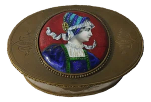 Bronze and Enamel Box, 19th Century