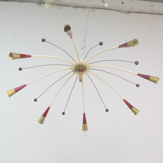 Vintage French Ceiling Lamp, 1950s For Sale - Image 4 of 4